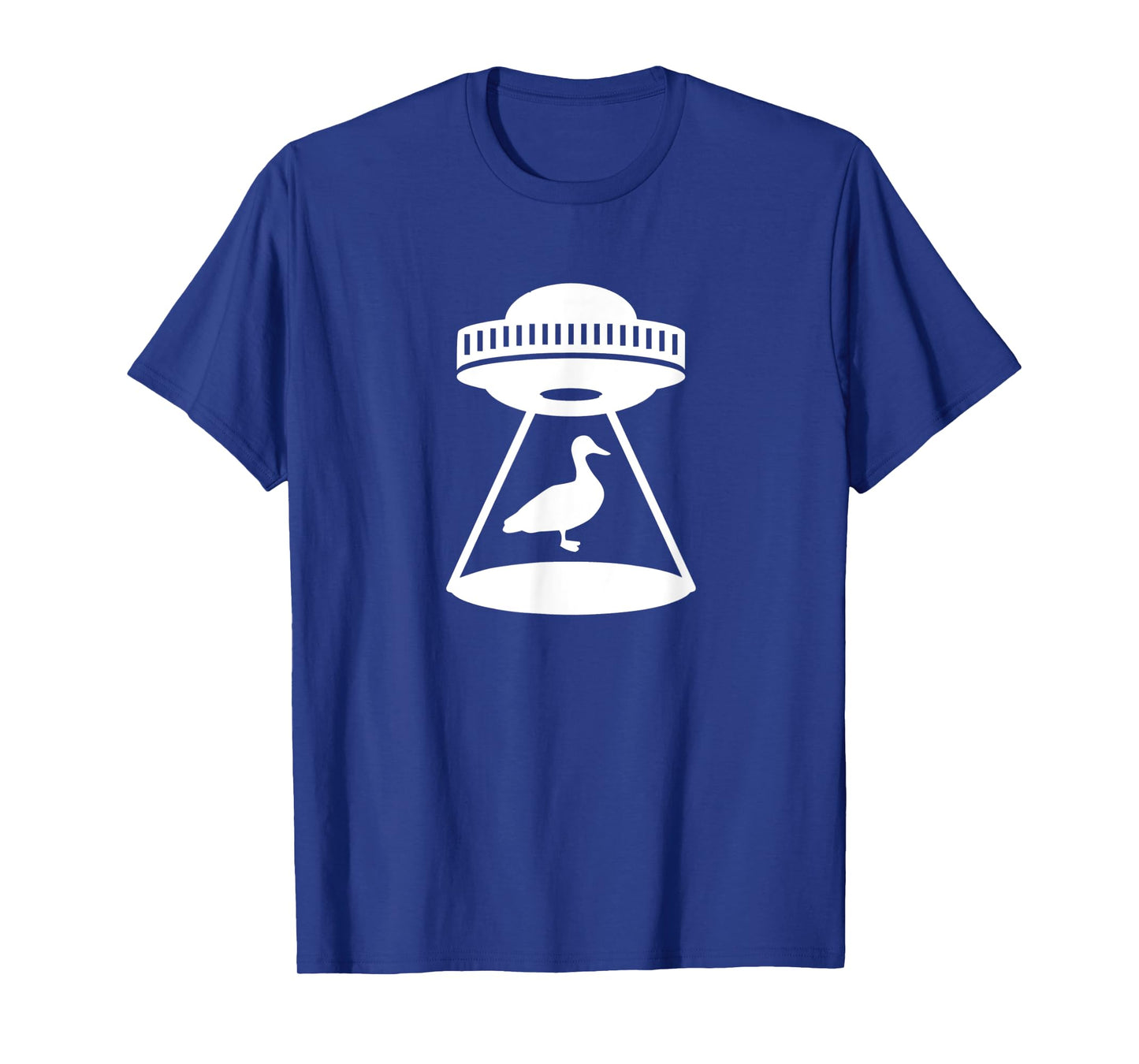 Duck Abduction Alien Spaceship Space Water Fowl Mallard T-Shirt