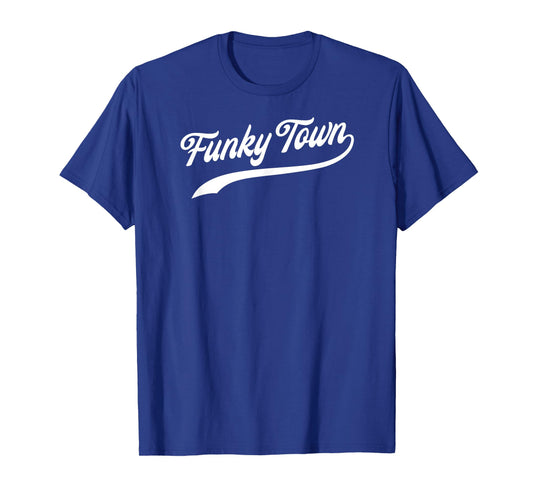 FUNKY TOWN Fort Worth TX Baseball Style Design T-Shirt