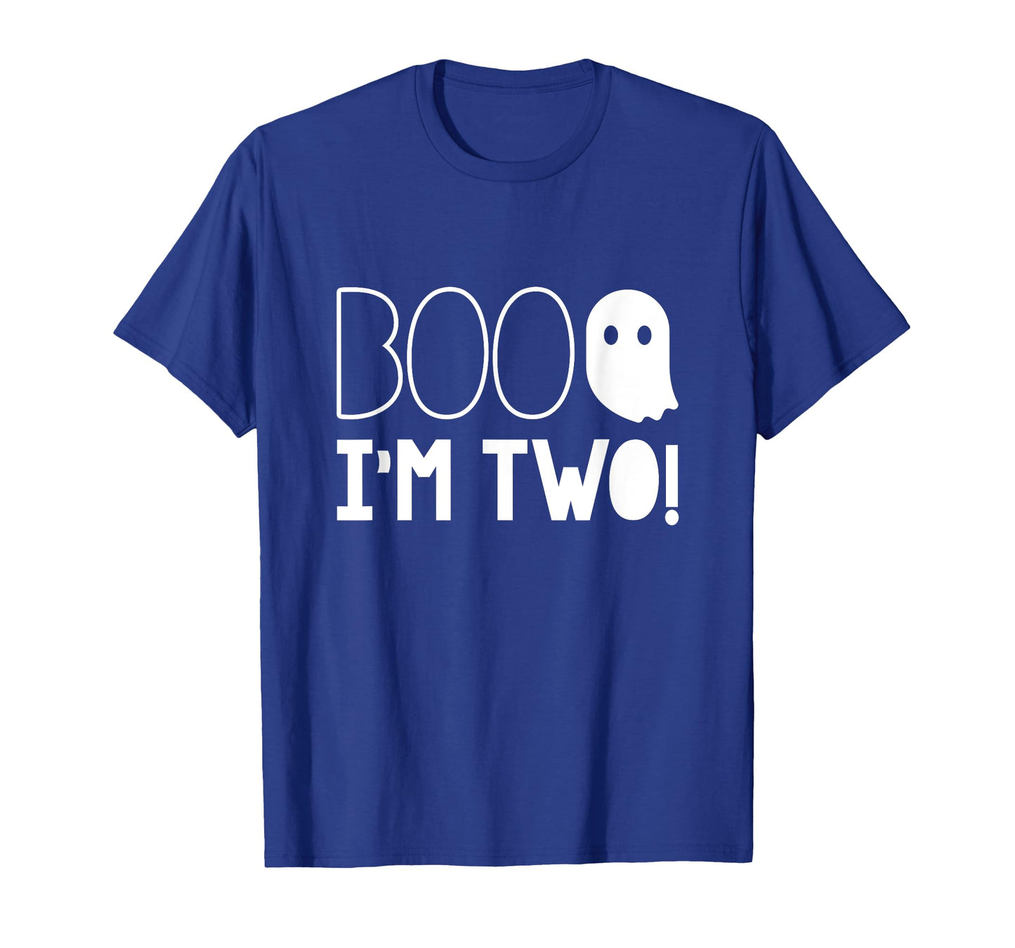 2nd Birthday Two Year Old Boo I'm Two! Halloween Ghost T-Shirt