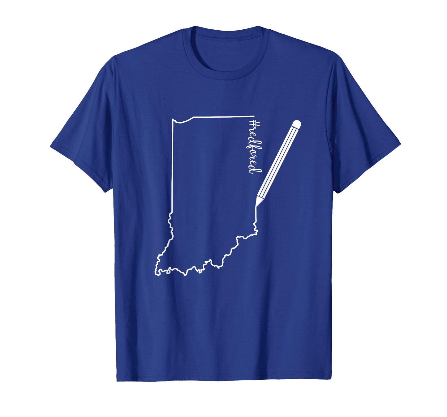 Teacher Red For Ed RedForEd Indiana Pencil Drawing Gift T-Shirt