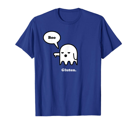 Funny Gluten Free Clothing Halloween Ghost Boo I Hate Gluten T-Shirt