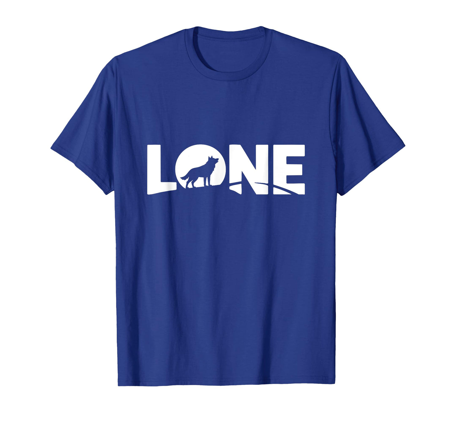 Lone Wolf Word Art Solo Grind Mindset - Alpha Wolf Howling T-Shirt