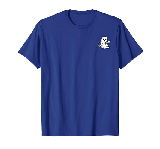 Funny Halloween Ghost Hockey My Boo Halloowen Men Women T-Shirt