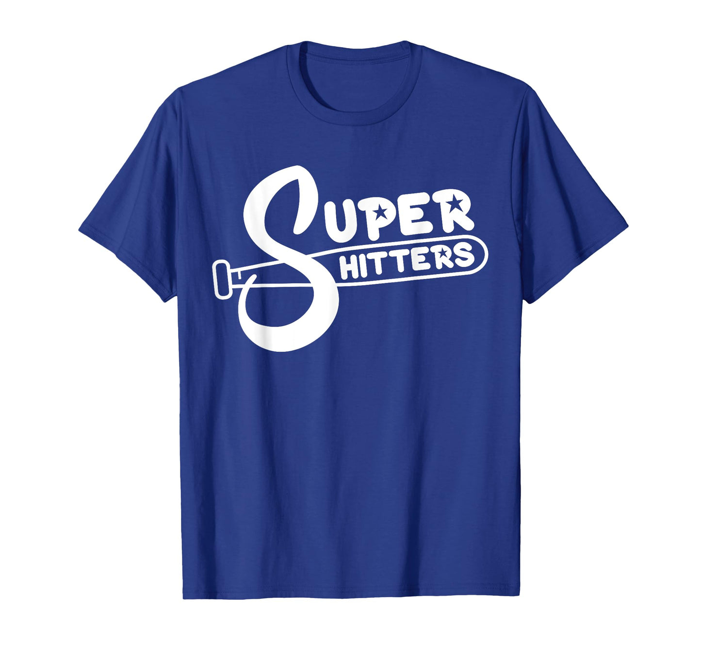Super Shitters Funny Sports Humor Ironic Baseball Vintage T-Shirt
