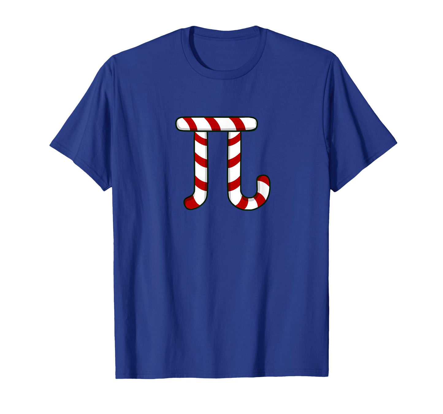 Math Teacher Christmas Idea Funny Pi Joke Candy Cane T-Shirt for Men Women Kids