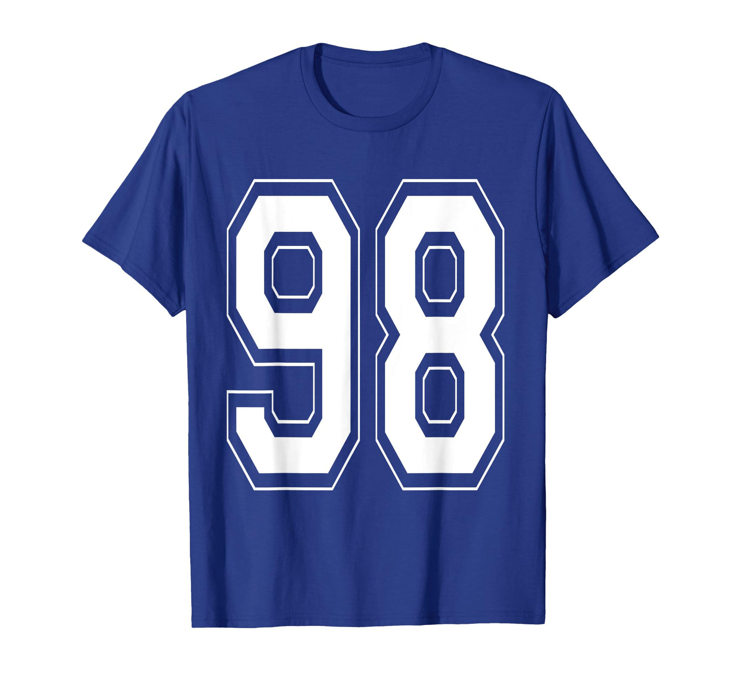 Number 98 TShirt Baseball Football Soccer Numbered Jersey T-Shirt