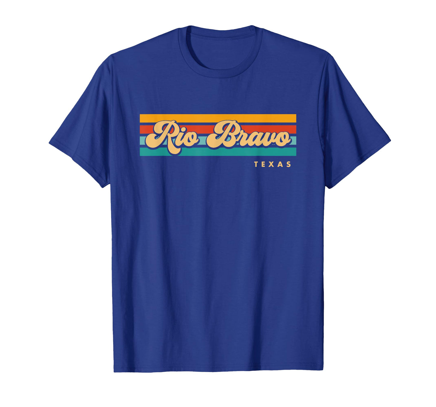 Vintage Sunset Stripes Rio Bravo, Texas T-Shirt