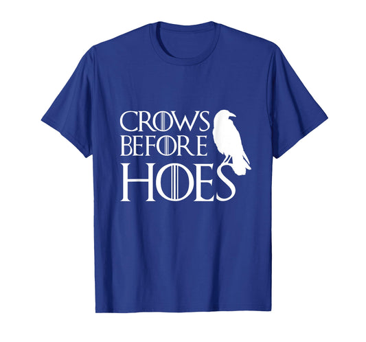 Men Women Crows Before Hoes Funny T Shirt Vintage Gift T-Shirt