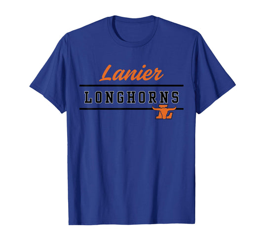Lanier High School Longhorns Lined Up T-Shirt