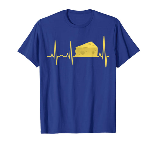 Cheese Heartbeat Shirt - Funny Cheese Lover Gift Tee T-Shirt