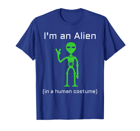 Extra Terrestrial Alien in a Human Costume T-Shirt