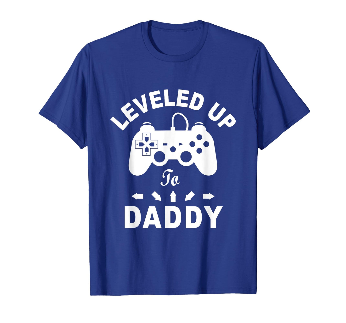 A And E Creative Men's Black Gamer Leveled Up To Daddy Video Game Dad T-Shirt