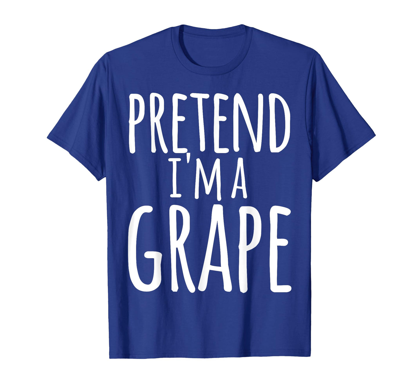 Funny Lazy Halloween PRETEND I'M A GRAPE Costume T-Shirt