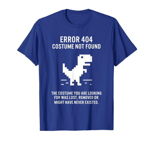 Halloween Error 404 Costume Not Found Coding Programmer Geek T-Shirt