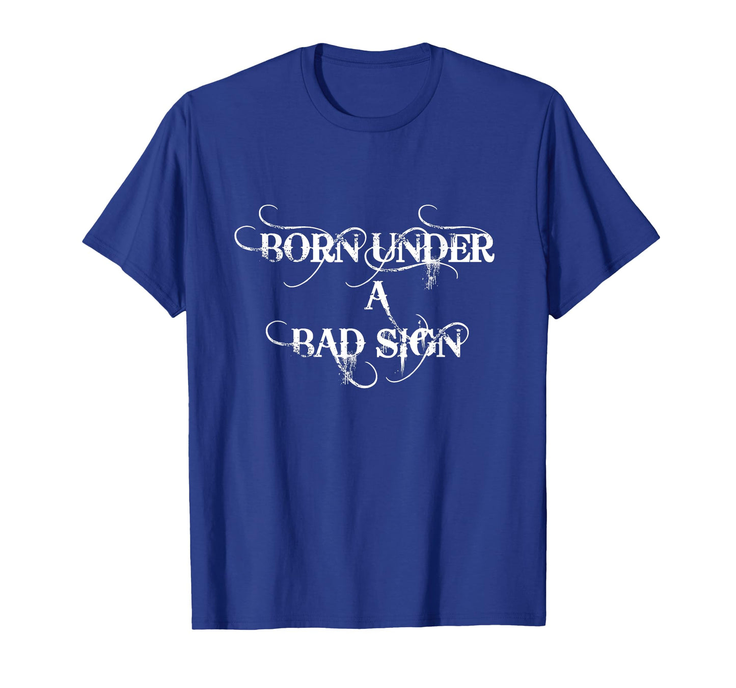 Born Under a Bad Sign Distressed Graphic T-Shirt