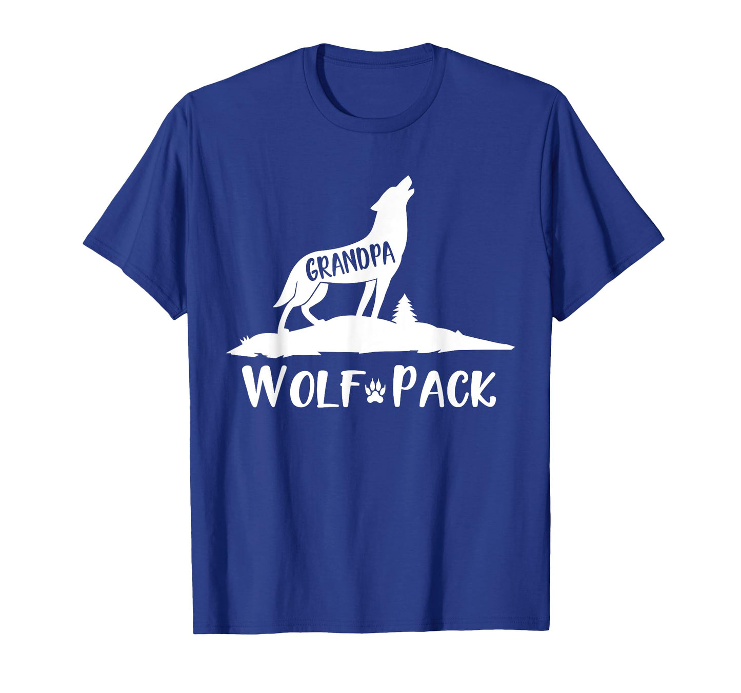 Wolf Pack Matching Family Grandpa Wolf Wolves T-Shirt