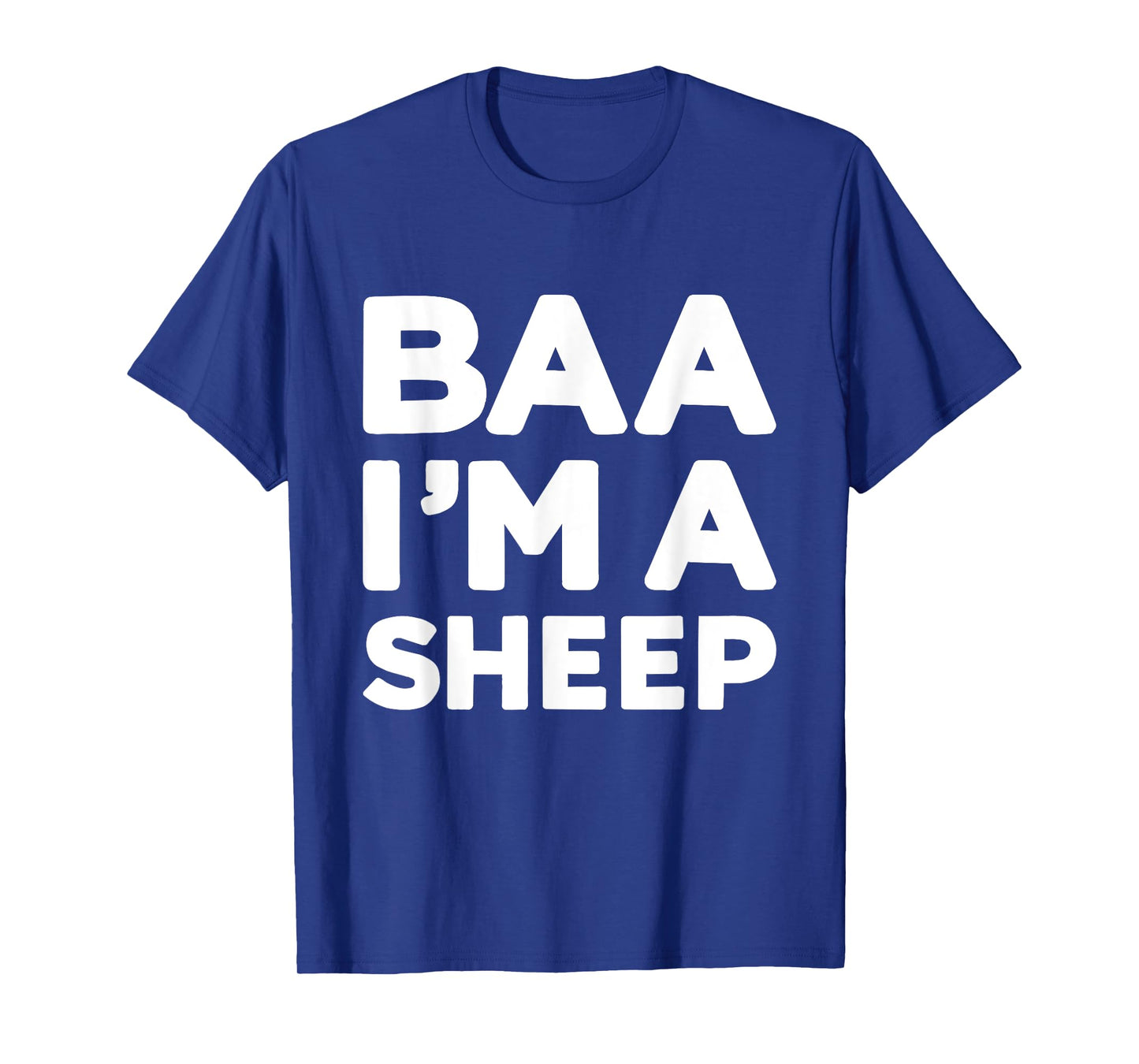 Baa Im a sheep funny lazy DIY costume for halloween party T-Shirt