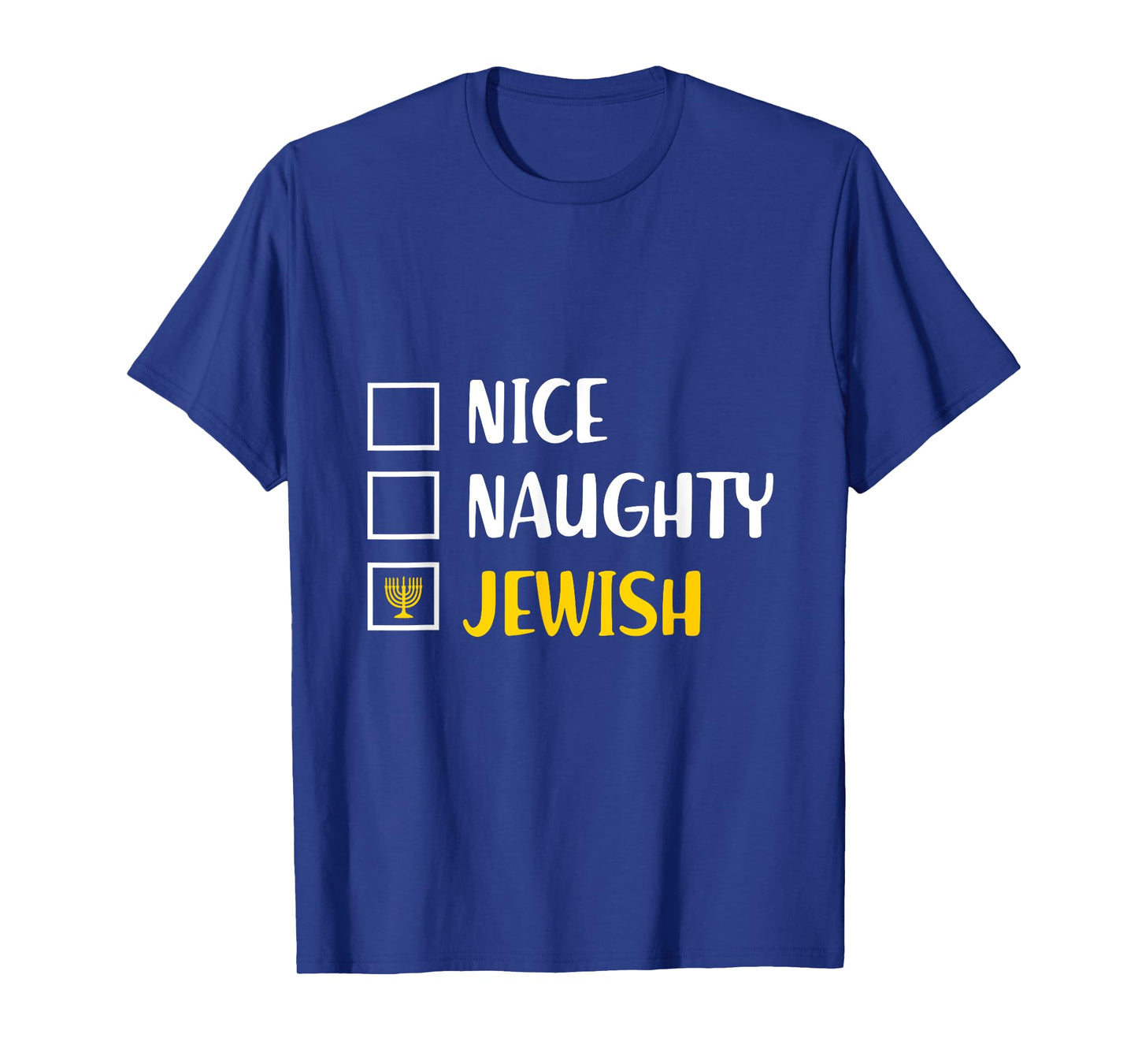 Funny Chanukah s Hanukkah Nice Naughty Jewish T-Shirt