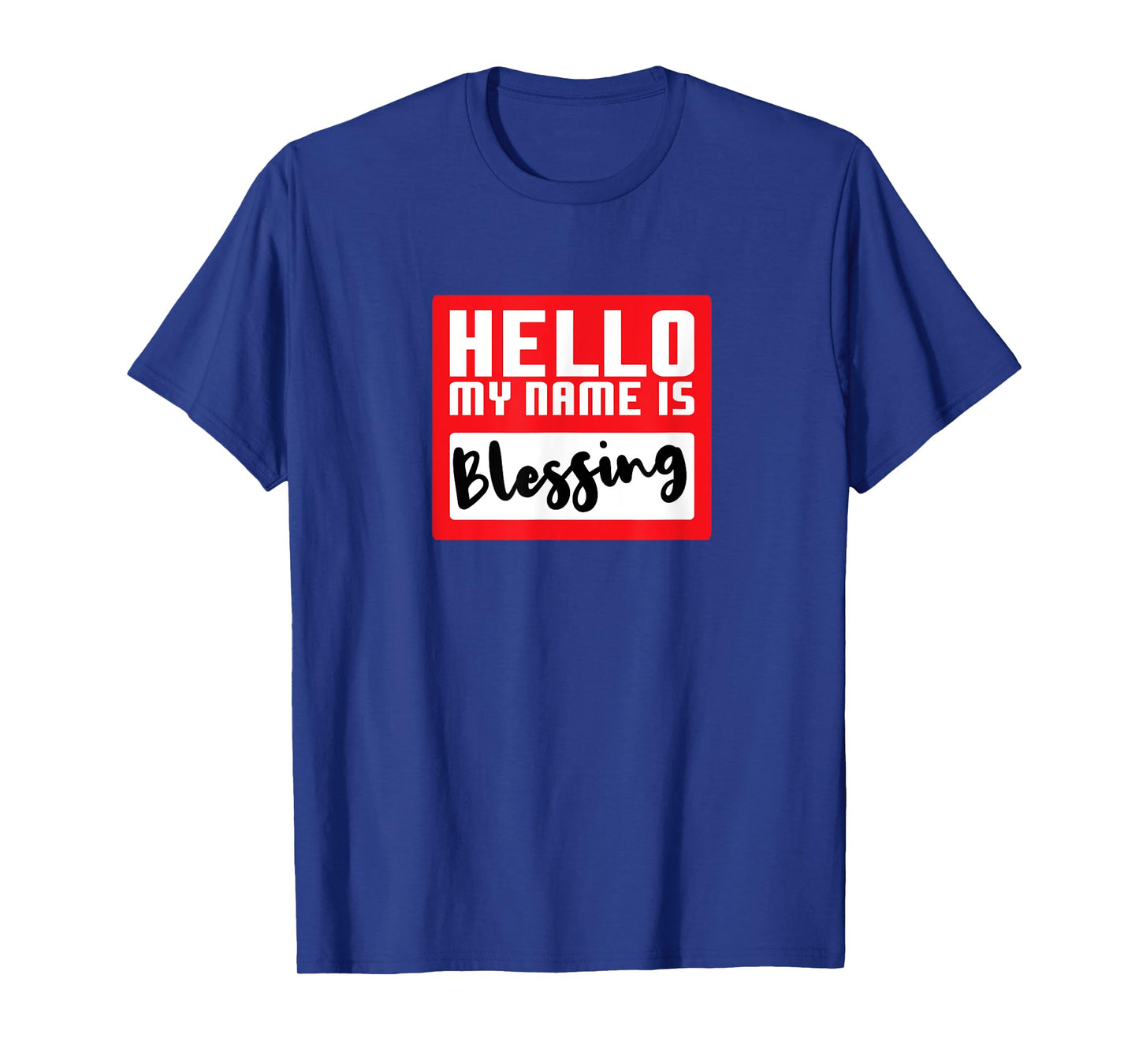 Hello My Name is Blessing in Disguise Funny Halloween Party T-Shirt