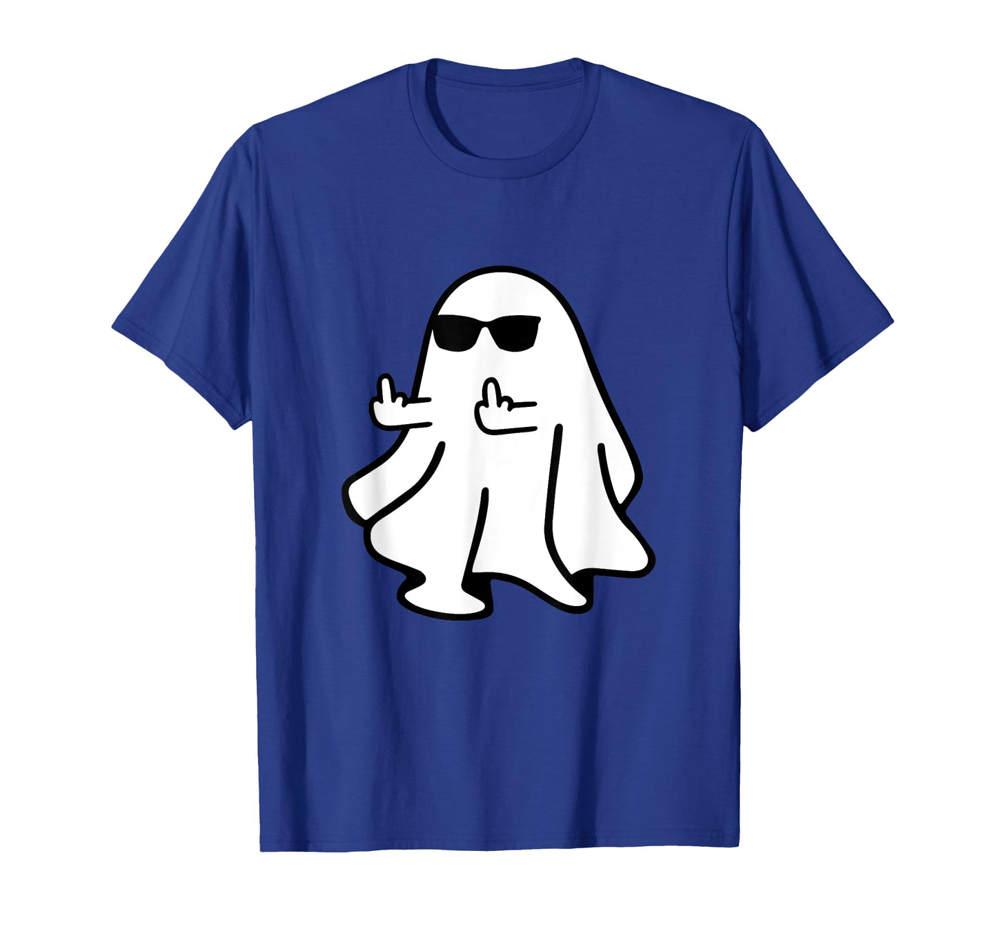 Cute Ghost Middle Finger Halloween Shirt Costume Funny T-Shirt