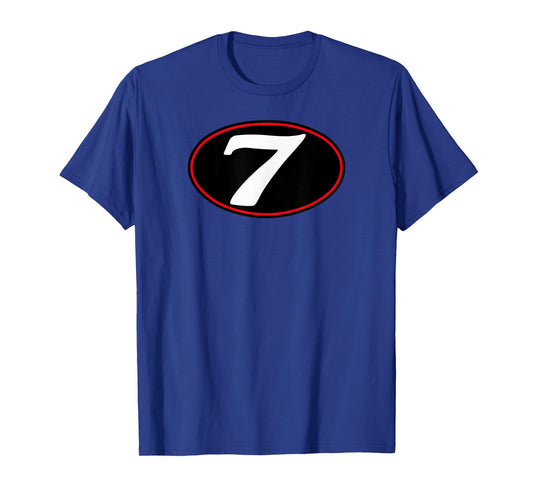 MG V7 Cafe Racer Italian Motorcycle #7 Oval Logo (Black) T-Shirt