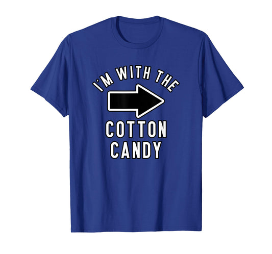 Couples Halloween Costume Shirts I'm With The Cotton Candy T-Shirt