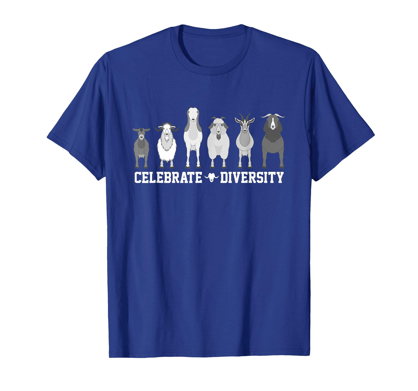 Celebrate Diversity Goats Funny Pet Goat Animal Lovers Gift T-Shirt