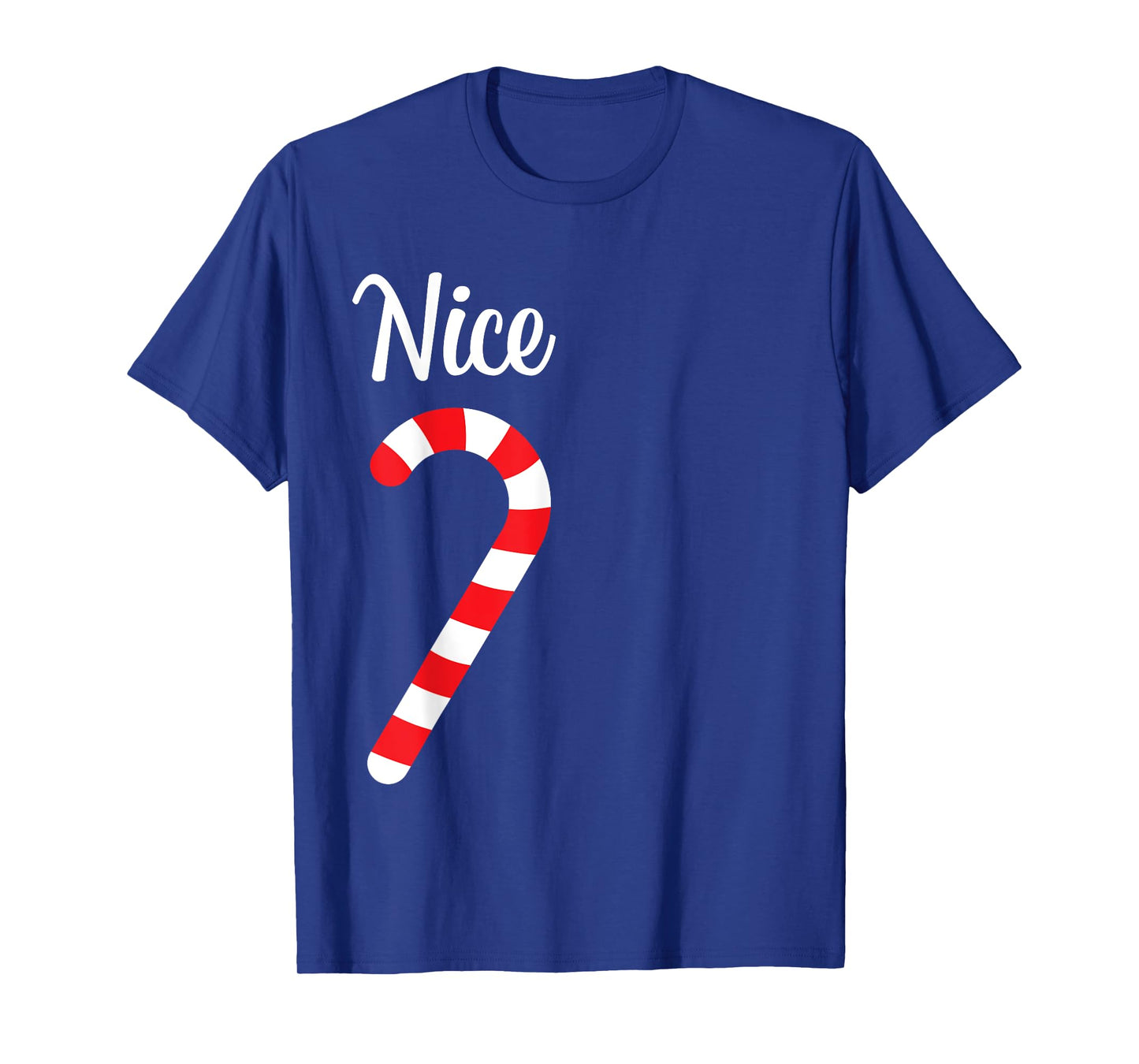 Matching Naughty and Nice Couples Christmas Pajamas T-Shirt