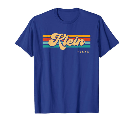 Vintage Sunset Stripes Klein, Texas T-Shirt