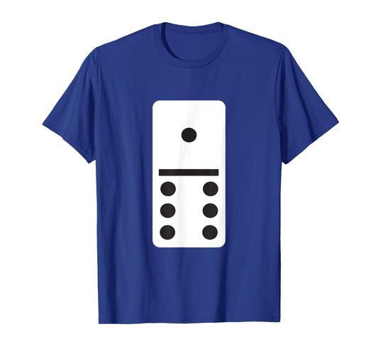 One Six Dominoes T-Shirt - Halloween Costume Domino Game T-Shirt