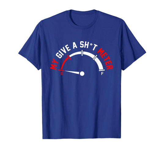 Give A Shitometer Funny Sarcasm Graphic T-Shirt