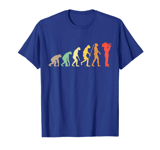 Kameramann Evolution Vintage Camera Filmmaker Gift T-Shirt