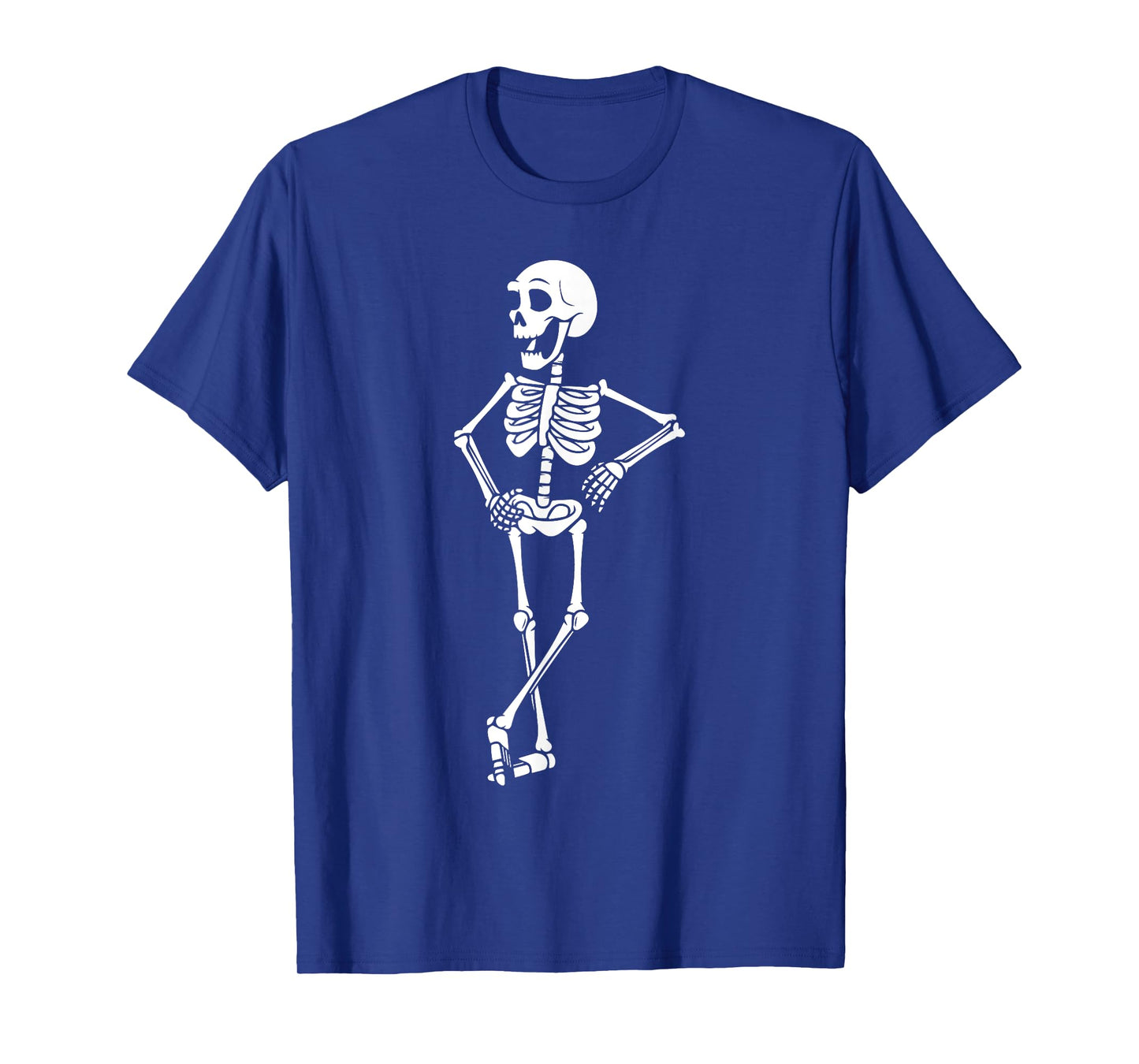 Skeleton Lazy Halloween Costume Funny Bones Skull T-Shirt