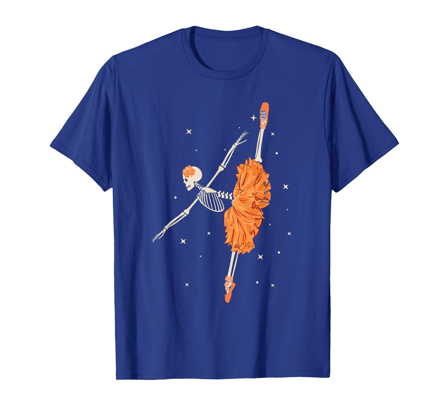 Dancing Skeleton Ballerina Ballet Dance Halloween Women Girl T-Shirt
