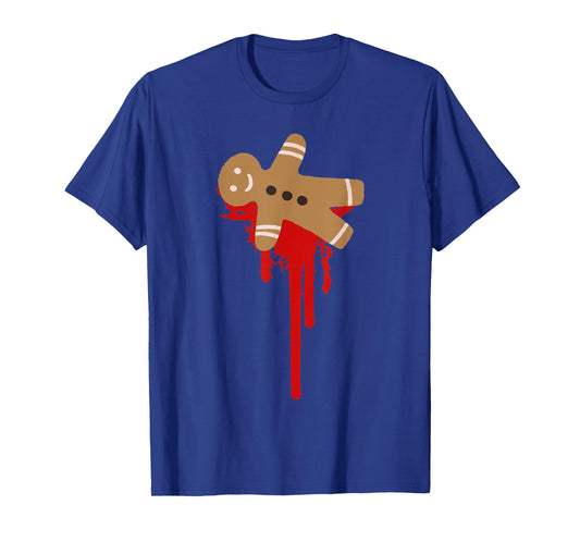 Scary Christmas Funny Gingerbread Man Horror Christmas T-Shirt