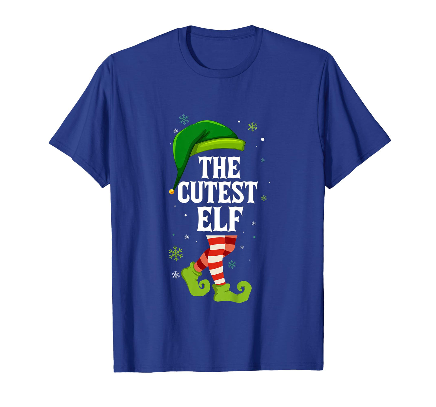 Kids Cutest Elf Matching Family Group Christmas T-Shirt