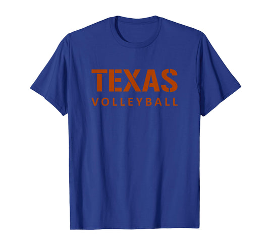 Texas Volleyball Block Style T-Shirt
