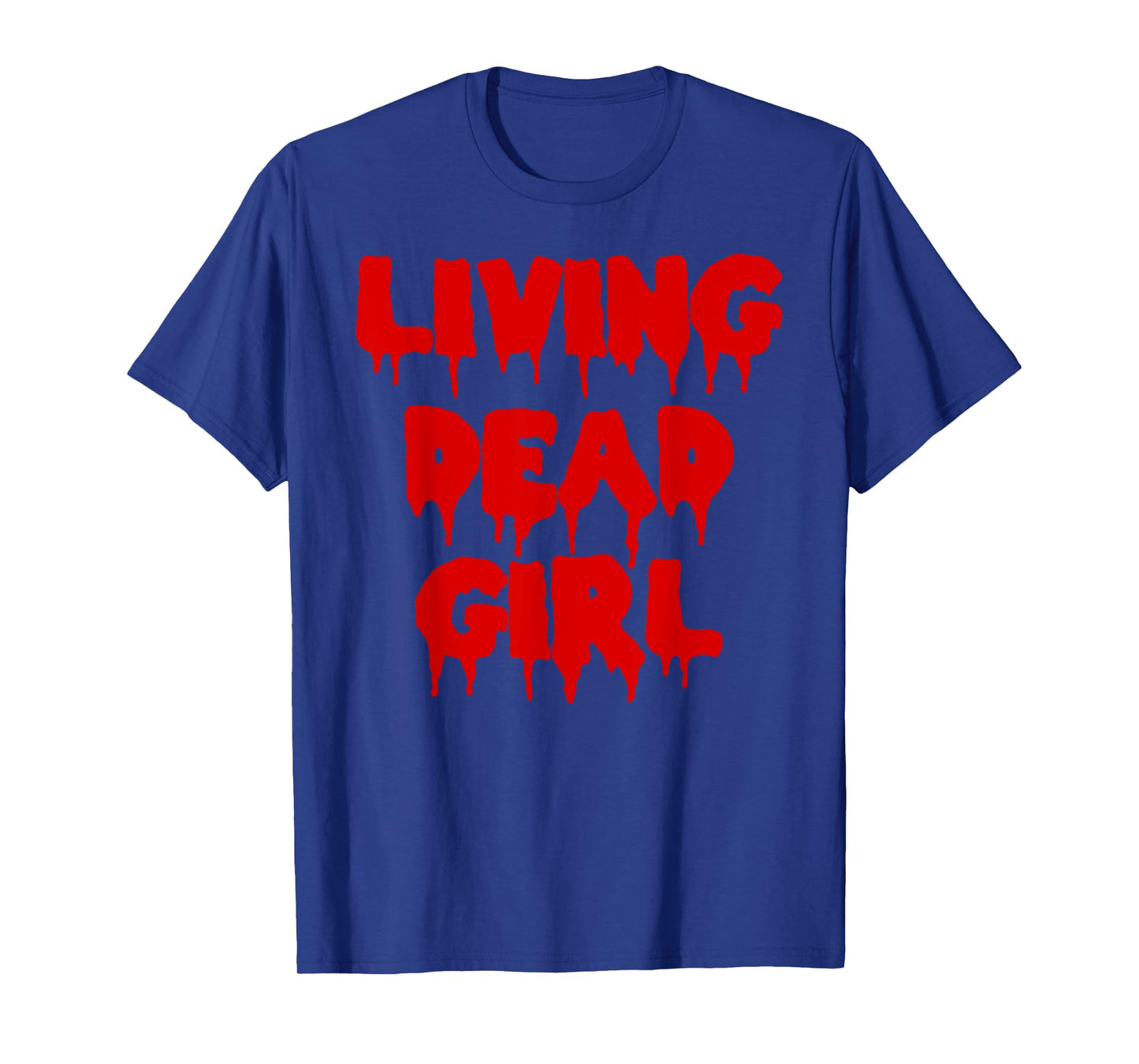 Dripping Blood Halloween Zombie Movie Living Dead Girl T-Shirt Small
