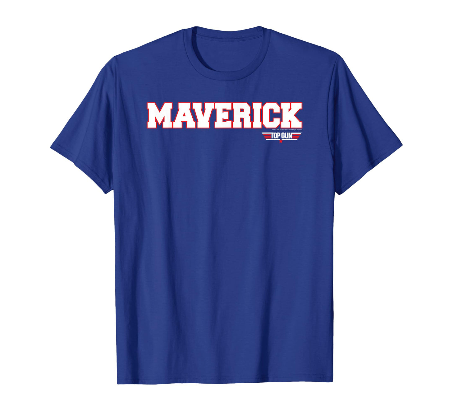 Top Gun Maverick Name with Logo Retro 80's Action Movie T-Shirt