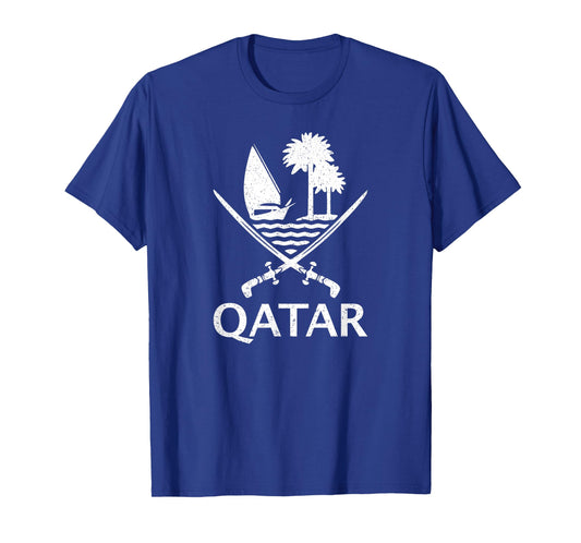 QATAR FLAG QATARI EMBLEM ARMS T-Shirt
