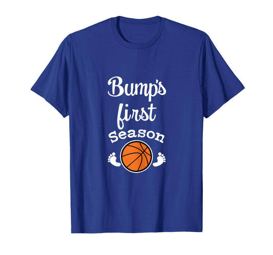 Baby Bump's First Basketball Season Women's Expecting Shirt T-Shirt