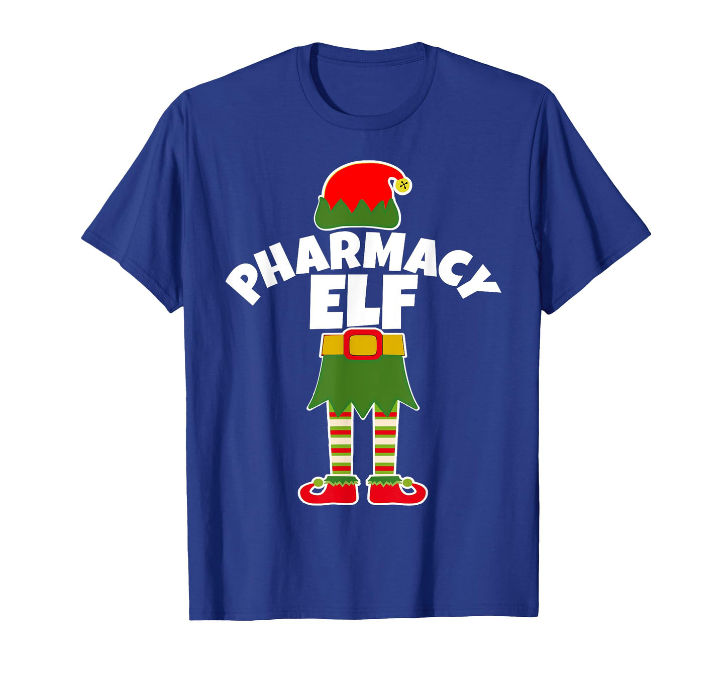 Pharmacy Elf Funny Pharmacist Tech Holiday Christmas T Shirt T-Shirt