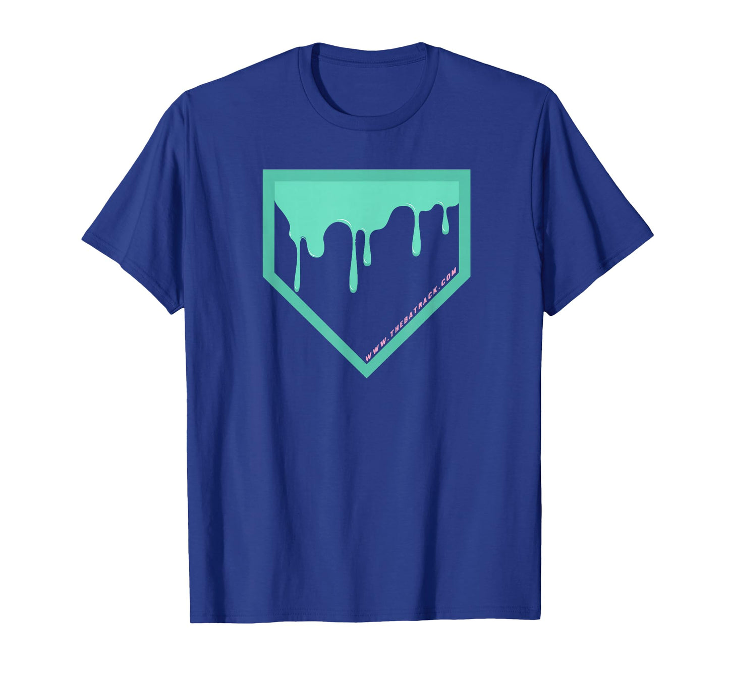 Baseball Home Plate Drip 2 Mint T-Shirt