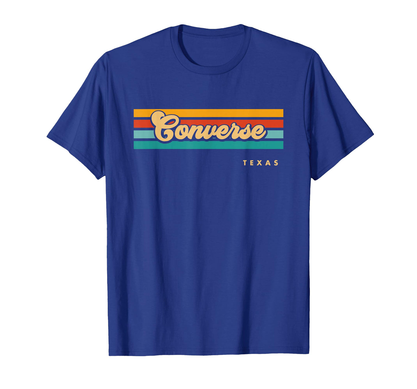 Vintage Sunset Stripes Converse, Texas T-Shirt