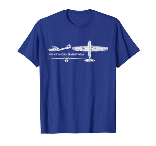 PBY Catalina Flying Boat WWII Plane Tshirt Gift T-Shirt