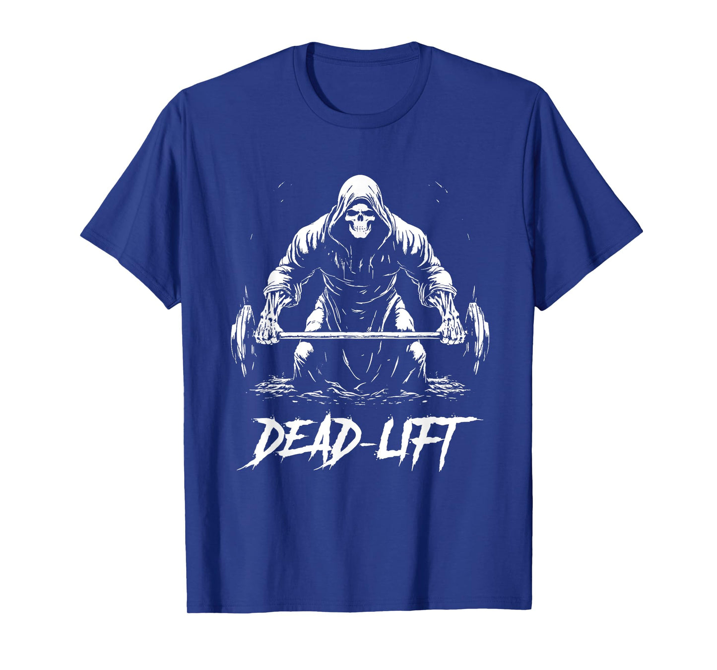 Funny Dead Lift Grim Reaper Halloween Gym Weights Training T-Shirt