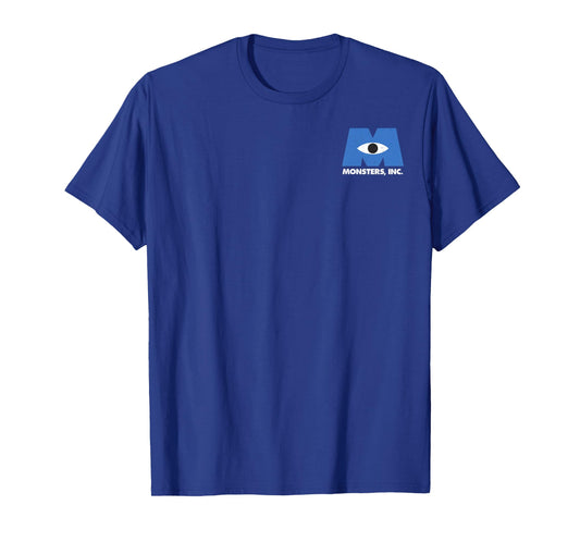 Disney Pixar Monsters Inc. Classic Iconic Small Pocket Logo T-Shirt