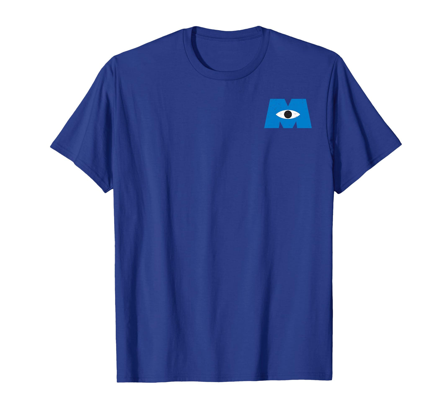 Disney Pixar Monsters, Inc. Classic Iconic Retro Pocket Logo T-Shirt