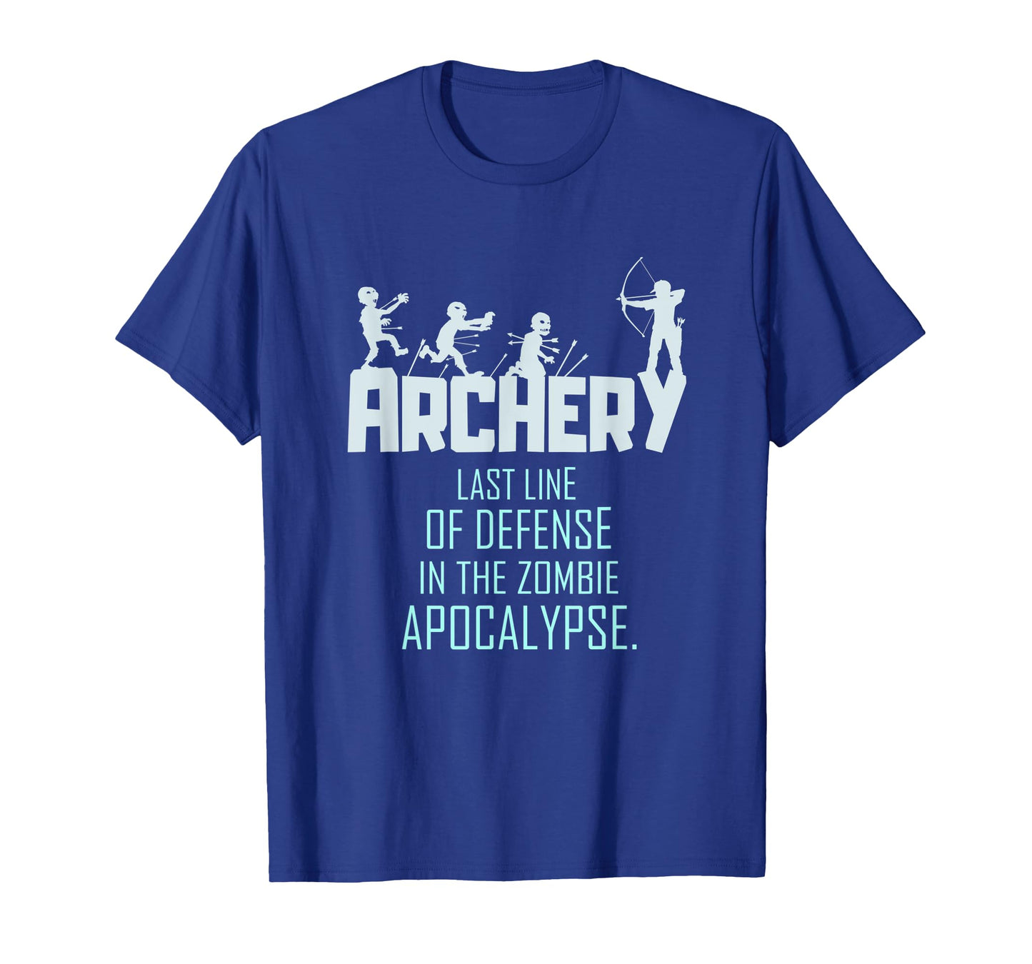 Funny Zombie Archery Gift Shirt Mens Womens Bow Archer T-Shirt