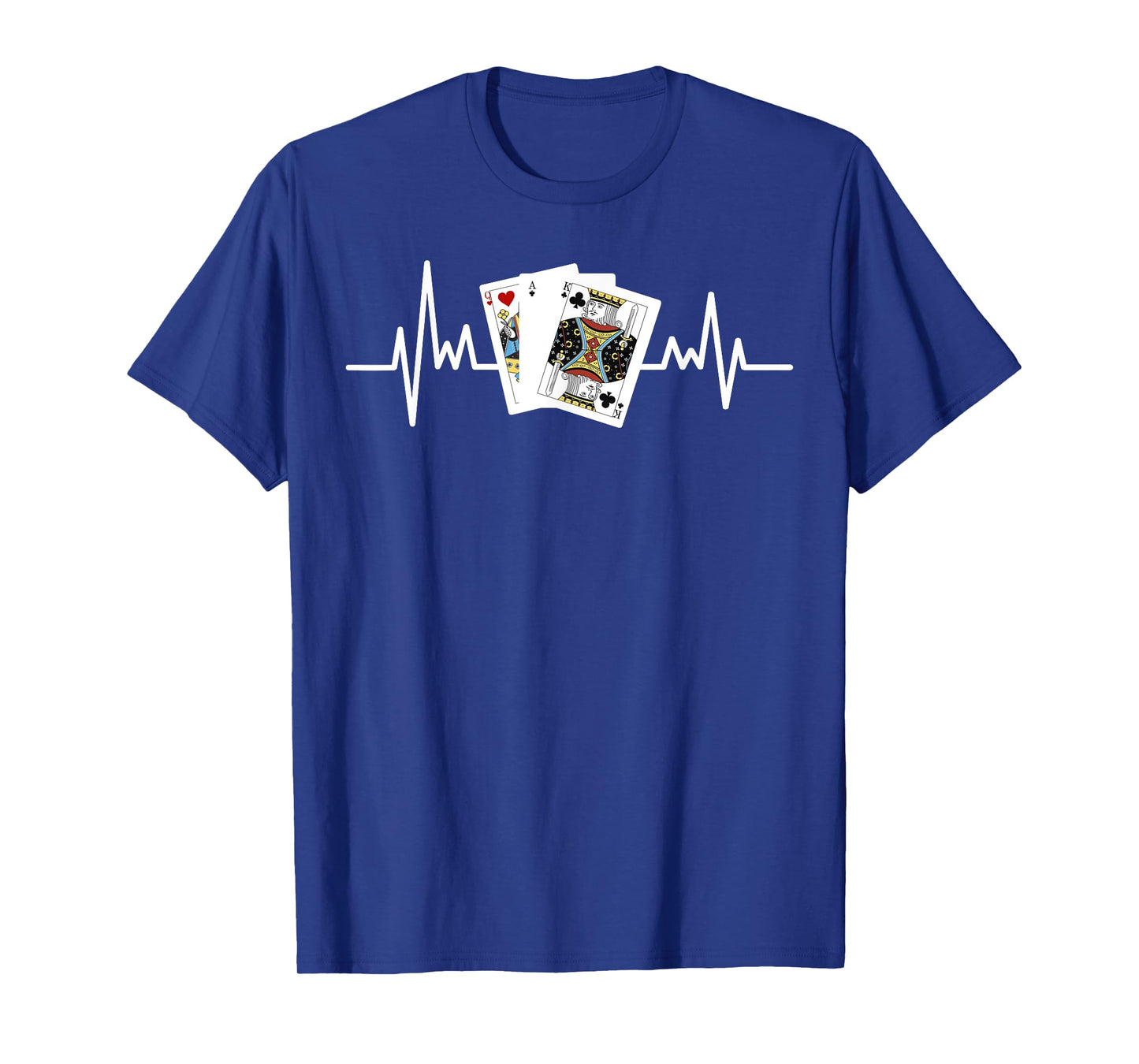 Pinochle Shirt Euchre Gifts Card Game Player Heartbeat T-Shirt